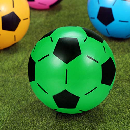 Balón de fútbol hinchable de plástico para niños, 4 unidades