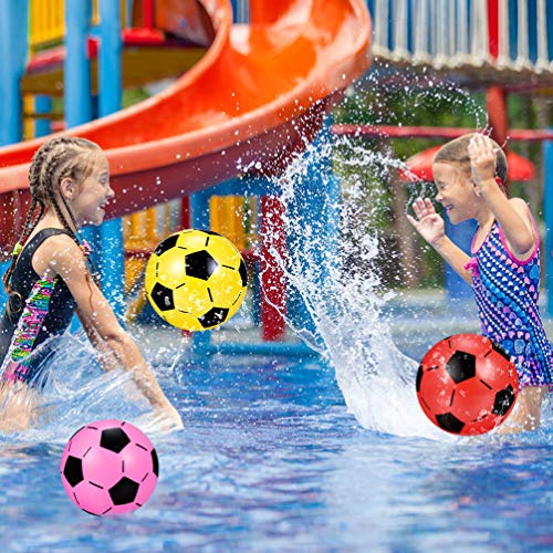 Balón de fútbol hinchable de plástico para niños, 4 unidades