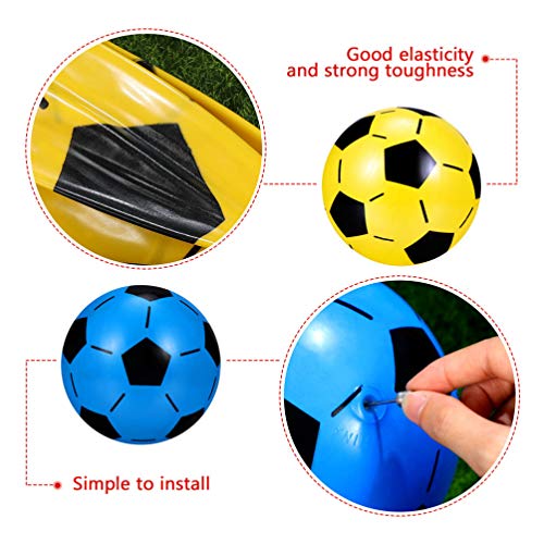 Balón de fútbol hinchable de plástico para niños, 4 unidades