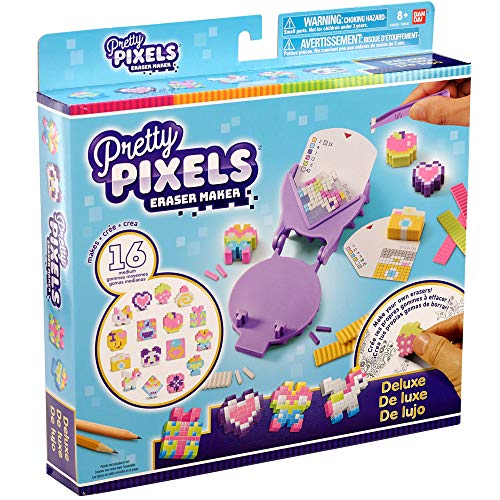 Bandai 38531 Pretty Krazy Pixels - Juego de gomas para manualidades , color/modelo surtido