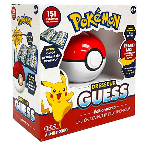 Bandai 80598 Guess Kanto-Poké Ball-Parle - Juego electrónico francés