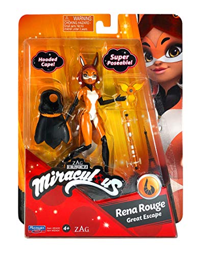 Bandai - Miraculous - Minimuñeca - Rena Rouge - Muñeca articulada de 12 cm con Sus Accesorios - P50404