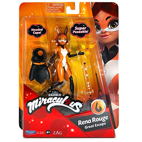 Bandai - Miraculous - Minimuñeca - Rena Rouge - Muñeca articulada de 12 cm con Sus Accesorios - P50404