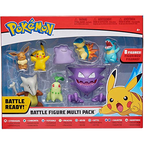 BANDAI Pokémon WT97929-Pack de 8 Figuras vagas 4, Vague 4 (WT97929)