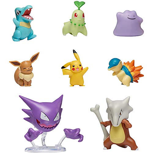 BANDAI Pokémon WT97929-Pack de 8 Figuras vagas 4, Vague 4 (WT97929)