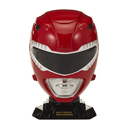 BANDAI Power Rangers 40222 - Casco colector de Escalera 1/4 - Ranger, Color Rojo