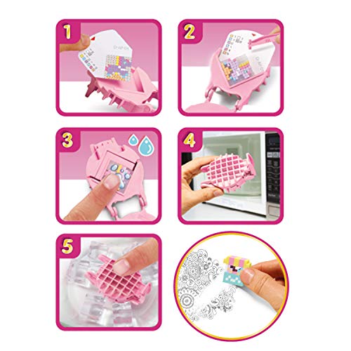 Bandai Pretty Krazy Pixels 38533 - Goma de borrar, kit de lujo, parque de atracciones, manualidades