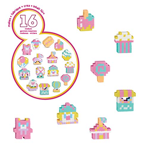 Bandai Pretty Krazy Pixels 38533 - Goma de borrar, kit de lujo, parque de atracciones, manualidades