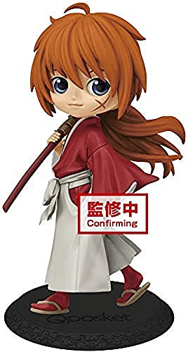 Banpresto Figura Q Posket Kenshin Himura Ver. A de Rurouni Kenshin Meiji Swordsman Romantic Story Multicolor BP16383