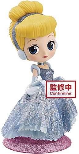 Banpresto - Figuras Disney - Cendrillon Glitter Line Q Posket 14 cm -…