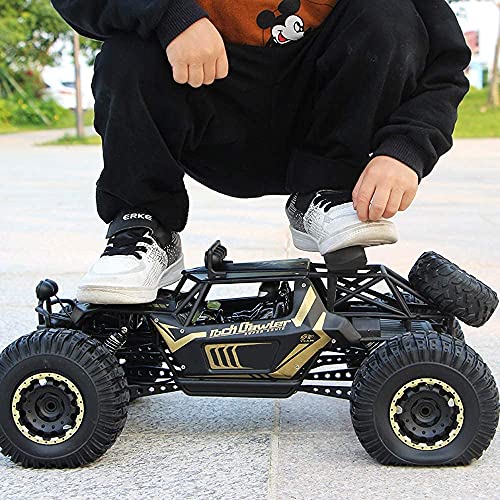 BAOZUPO RC Dirt Bike High 2.4Ghz Radio Control Remoto Velocidad Del Automóvil 1:10 Off Road Hobby Eléctrico Fast Racing Rock Crawler Monster Truck Pies Grandes Aleación Grande 4WD Drifting Climbing Ca