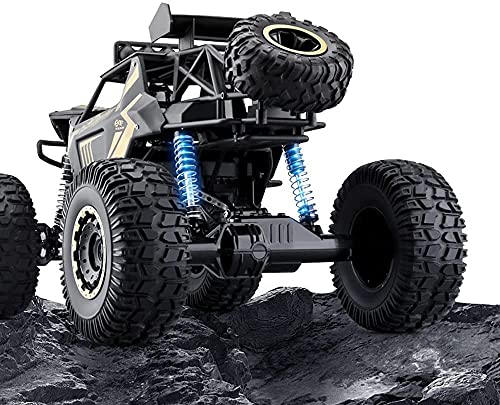 BAOZUPO RC Dirt Bike High 2.4Ghz Radio Control Remoto Velocidad Del Automóvil 1:10 Off Road Hobby Eléctrico Fast Racing Rock Crawler Monster Truck Pies Grandes Aleación Grande 4WD Drifting Climbing Ca