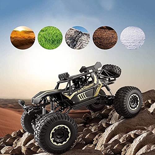 BAOZUPO RC Dirt Bike High 2.4Ghz Radio Control Remoto Velocidad Del Automóvil 1:10 Off Road Hobby Eléctrico Fast Racing Rock Crawler Monster Truck Pies Grandes Aleación Grande 4WD Drifting Climbing Ca