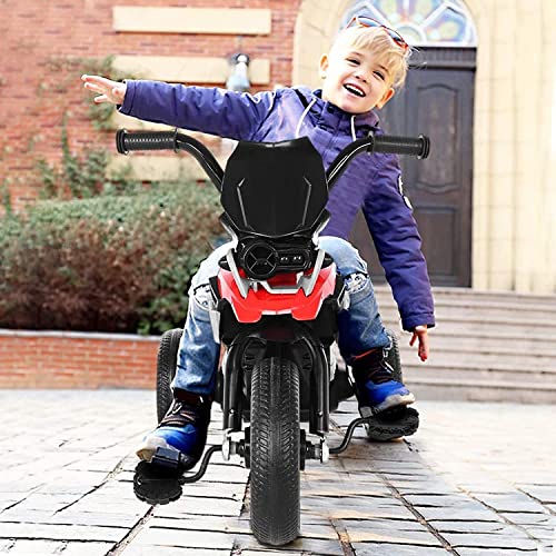 BAOZUPO Triciclo Para Niños, Triciclos De Pedales Para Niños Con Luz, Motocicleta Para Niños, Buggy De Pedales De Tres Ruedas, Bicicleta Estática De Juguete Para Niños Y Niñas De 3 A 6 Años, Regalo De