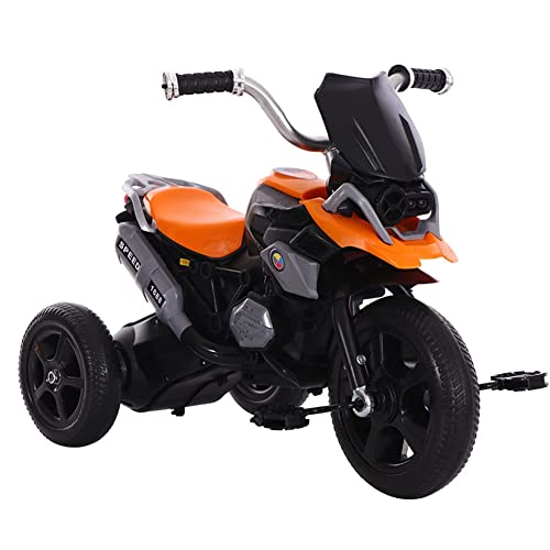 BAOZUPO Triciclo Para Niños, Triciclos De Pedales Para Niños Con Luz, Motocicleta Para Niños, Buggy De Pedales De Tres Ruedas, Bicicleta Estática De Juguete Para Niños Y Niñas De 3 A 6 Años, Regalo De