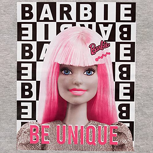 Barbie Camiseta para Niñas Gris 7-8 años