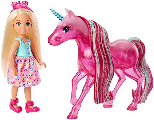 Barbie Chelsea, Muñeca con unicornio (Mattel FPL82) , color/modelo surtido