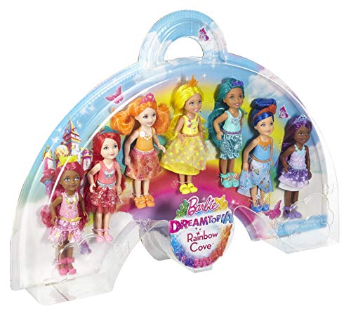 Barbie Dreamtopia – Juego de 7 muñecas Chelsea Arco Iris – Juguete Infantil – DPY37