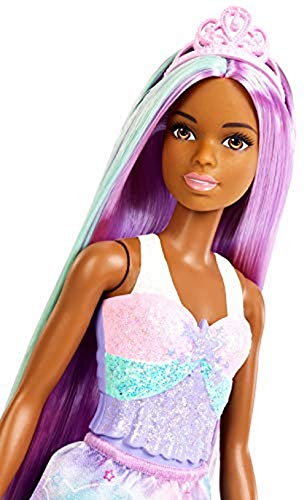 Barbie Dreamtopia Peinados morena, muñeca con accesorios (Mattel FXR95) , color/modelo surtido