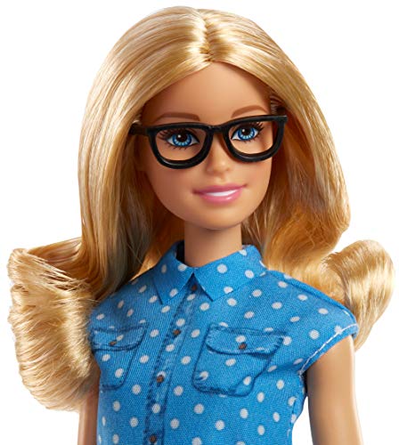 Barbie FJB29 - Muñeca profesora con juego de pizarra giratoria