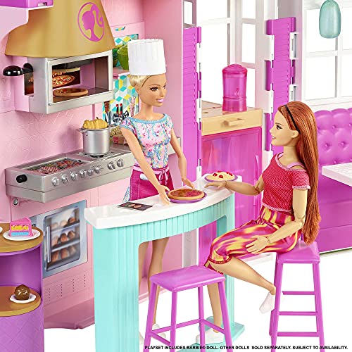 Barbie HGP59-Restaurante Cook 'n Grill con muñeca, Color Mixto (HGP59)