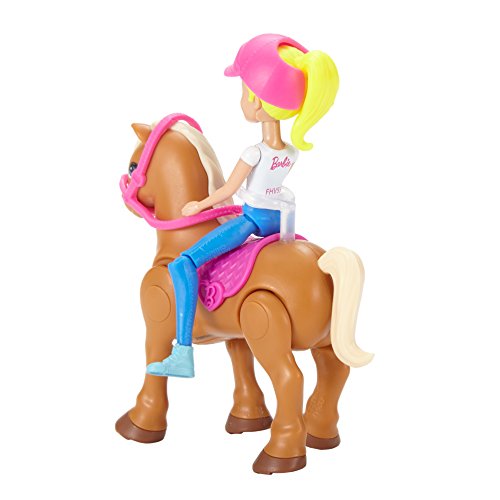 Barbie On The Go Caramel Pony and Doll - Muñecas (Multicolor, Femenino, Chica, 4 año(s), Barbie, Ampolla)