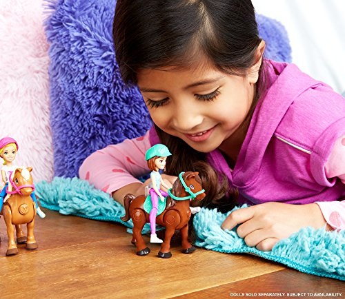 Barbie On The Go™ Brown Pony and Doll - Muñecas (Multicolor, Femenino, Chica, 4 año(s), Barbie, Ampolla)