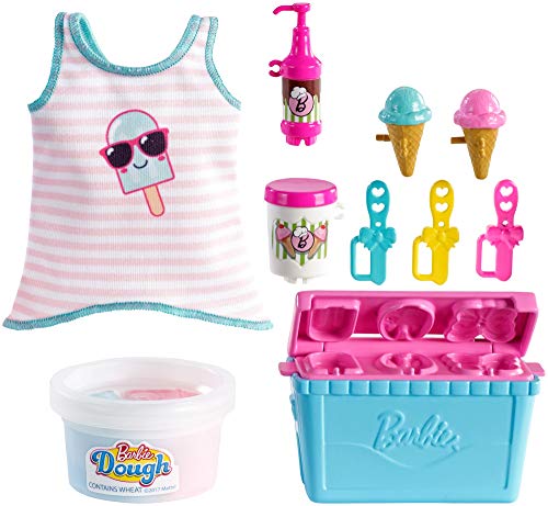 Barbie pack de accesorio pasteleria y cocina, maquina para hacer helado (Mattel GHK40)