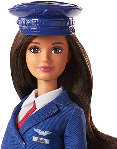 Barbie Quiero Ser piloto, muñeca con accesorios (Mattel FJB10 )