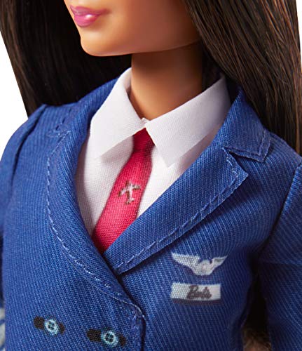 Barbie Quiero Ser piloto, muñeca con accesorios (Mattel FJB10 )