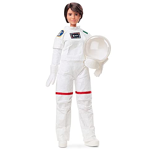 Barbie Signature Samantha Cristoforetti, muñeca astronauta de colección de juguete (Mattel GTJ81)