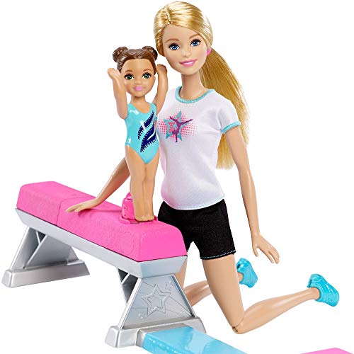 Barbie y Chelsea gimnastas acrobáticas Muñecas con accesorios (Mattel DMC37)