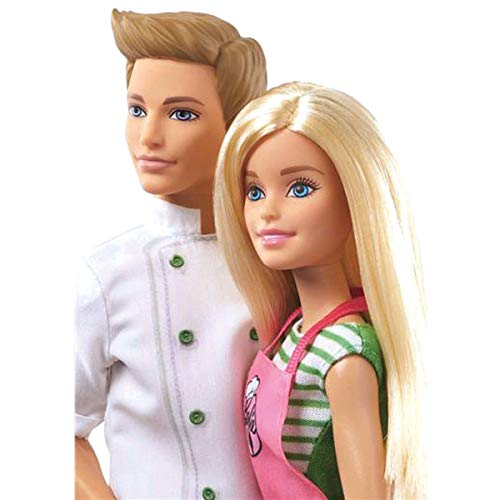 Barbie y Ken cocineros, muñeca y muñeco con accesorios (Mattel FHP64) , color/modelo surtido