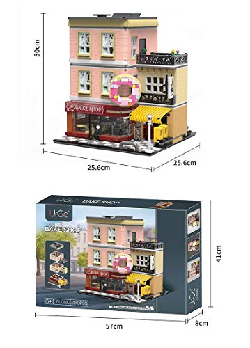 Barm Juegos de construcción de Casas modulares, Juego de construcción de pastelería de Arquitectura, Bloques de 2900 Piezas compatibles con Lego