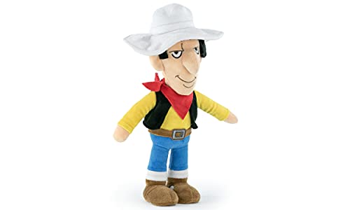 BARRADO Lucky Luke - Peluches de los Protagonistas Joe Dalton, Lucky Luke, Rantanplan 26-32cm Edición Coleccionista - Calidad Super Soft (32cm, Lucky Luke)