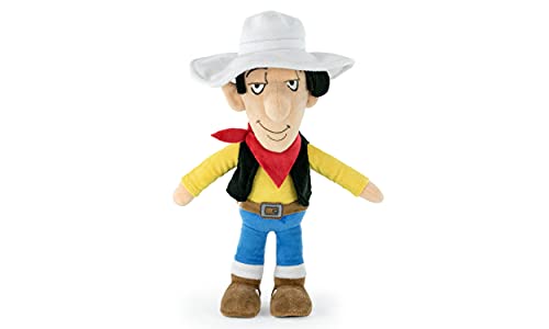 BARRADO Lucky Luke - Peluches de los Protagonistas Joe Dalton, Lucky Luke, Rantanplan 26-32cm Edición Coleccionista - Calidad Super Soft (32cm, Lucky Luke)