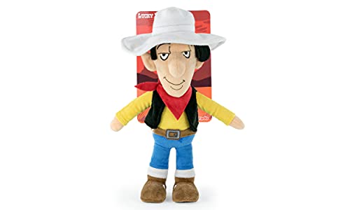 BARRADO Lucky Luke - Peluches de los Protagonistas Joe Dalton, Lucky Luke, Rantanplan 26-32cm Edición Coleccionista - Calidad Super Soft (32cm, Lucky Luke)