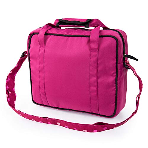 Bayer Design Accesorios para muñecas, Bolsa de pañales, Cambiador portátil, pañal muñeco, Burdeos, Rosado, Hada