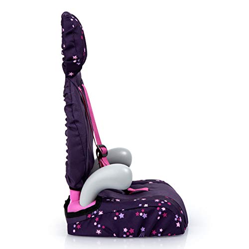 Bayer Design- Silla de Coche, Accesorios de Muñeca, Comcinturón, Moderno, Color Púrpura, Comhada y Estampado (67579Aa)