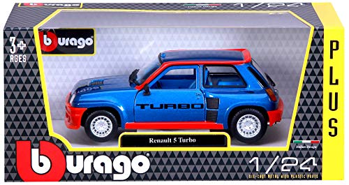 Bburago- Coche Metal Renault 5 Turbo, Color rojo, Escala 1:24 (15621088BL) , color/modelo surtido