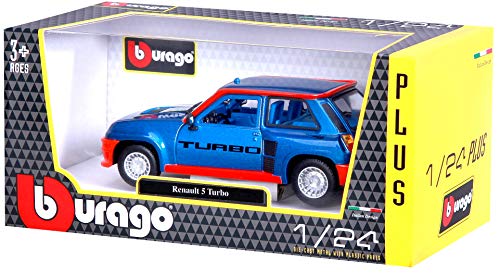 Bburago- Coche Metal Renault 5 Turbo, Color rojo, Escala 1:24 (15621088BL) , color/modelo surtido