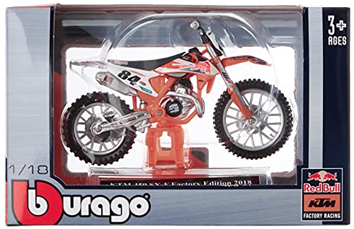 Bburago-KTM 450 SX-F Factory Edition (2018) Escala 1:18 (18-51081)