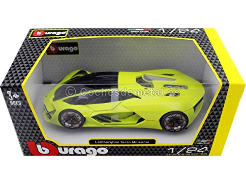 Bburago-Lamborghini Terzo Millennio 1:24 en Color Verde (18-21094G)