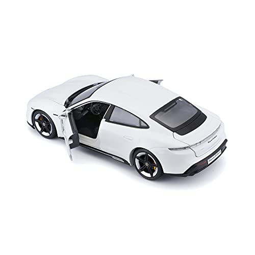 Bburago Porsche Taycan Turbo S en Escala 1/24 en Color Blanco, B18-21098