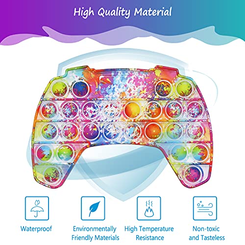 Bdwing 2 Sets Silicona Sensorial Fidget Juguete, Push Bubble Sensory Toy Empujar Pop Burbuja Sensorial Fidget Autismo Necesidades Especiales Aliviador estrés Juguetes Educativos para Niños Adultos