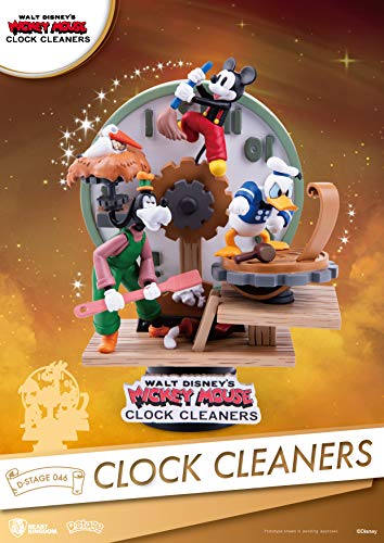 Beast Kingdom Toys Diorama Clock Cleaners 15 cm. Mickey Mouse D-Stage