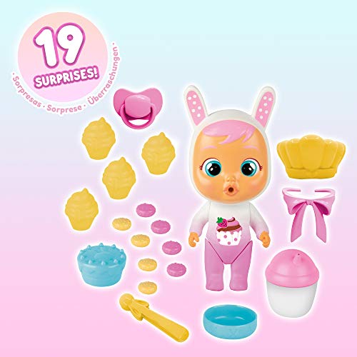 BEBÉS LLORONES LÁGRIMAS MÁGICAS Carrito De Coney Mini Muñeca Y Su Carrito De Pastelería + Casita Dorada Mini Bebé Llorón Sorpresa Coleccionable con Lágrimas Y Accesorios Dorado