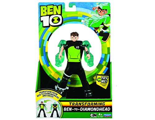 Ben 10 BEN29100 - Figura de Ben to Alien, diseño de cabeza de diamante , color/modelo surtido