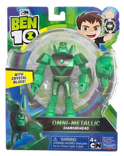 Ben 10 Figuras de acción (Metal), diseño de Cabeza de Diamante, Multicolor, 8 x 3 x 10 cm (Flair Leisure Products BEN61000)