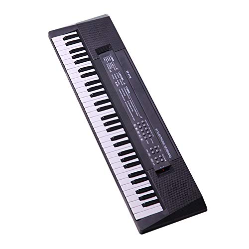 BestSiller Teclado de piano portátil de 54 llaves, mini teclado de música eléctrico para niños, juguete educativo para niños con fuente de alimentación dual y mini micrófono para principiantes